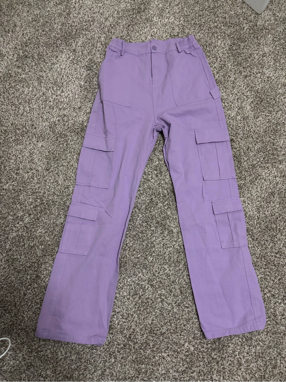 Women's Lavender Cargo Pants with Utility Pockets